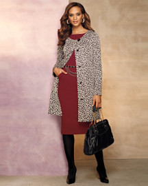 animal print coat