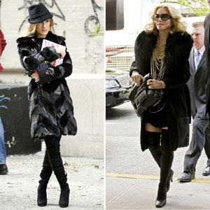 Over-40 celebs wear thigh-high boots