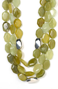 Green beaded necklace