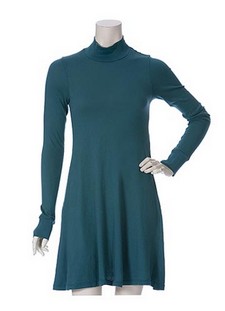 Velvet blue turtle neck