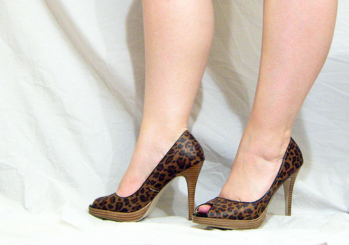 leopard-shoes A pattern made up of neutrals can be used to accent any solid bright color.
