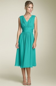 turquoise-dress Chiffon will keep you cool.