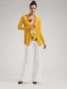white pants elie tahari