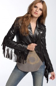 leather fringe jacket no!