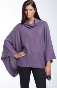 _purple cowl. jpg A chic look over black pants