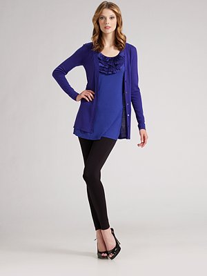 silk blend cardigan