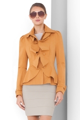 BCBG-orange-ruffle-jaket