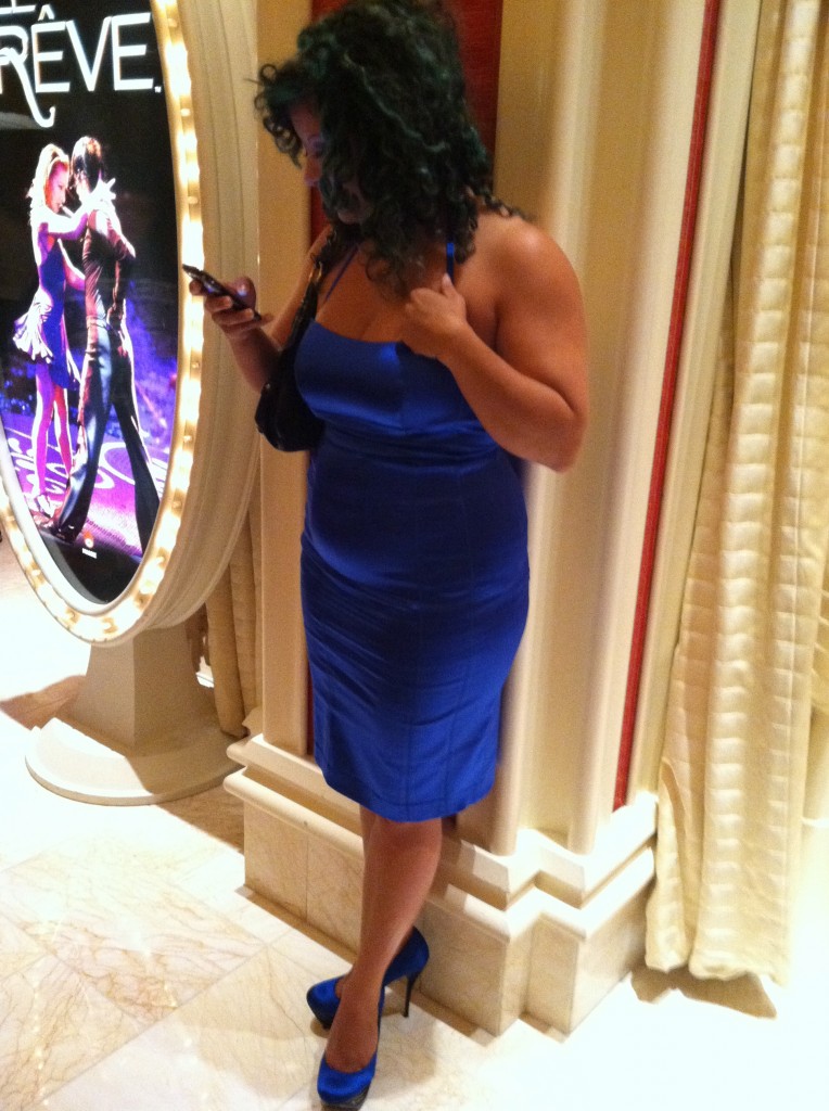 fancy blue shiney dress