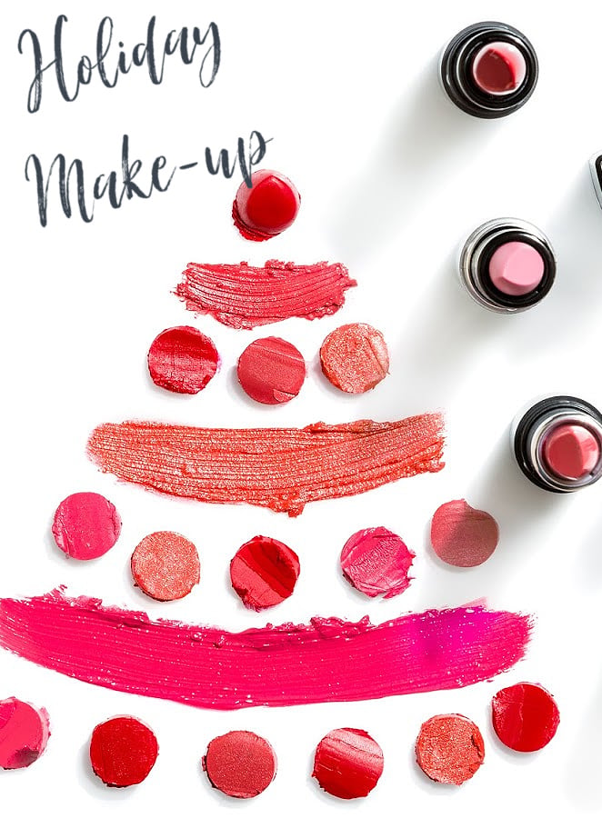 holiday makeup lipstick Xmas tree