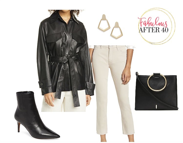 Leather Jackets - Black with Belt