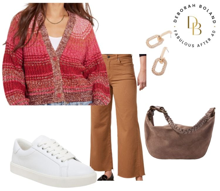 red ombre sweater