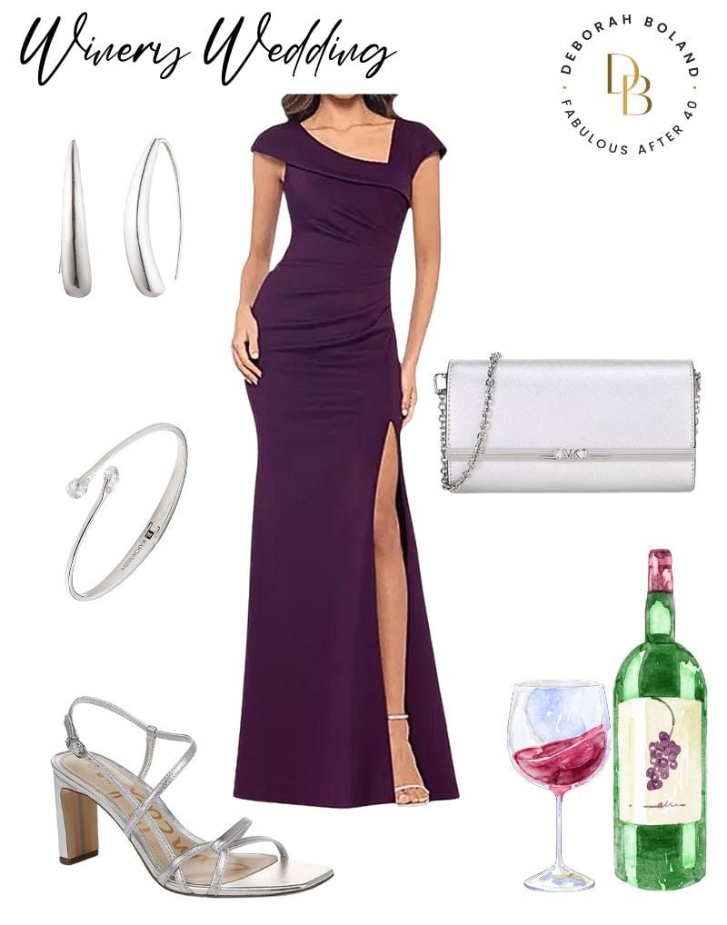 Winery Wedding - Purple Gown