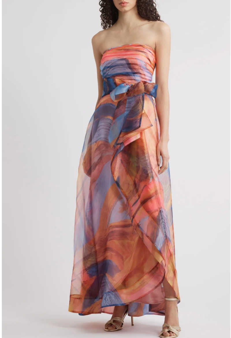 painterly maxi winery wedding