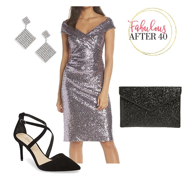 New Year's Eve Dress -Lavender sequins