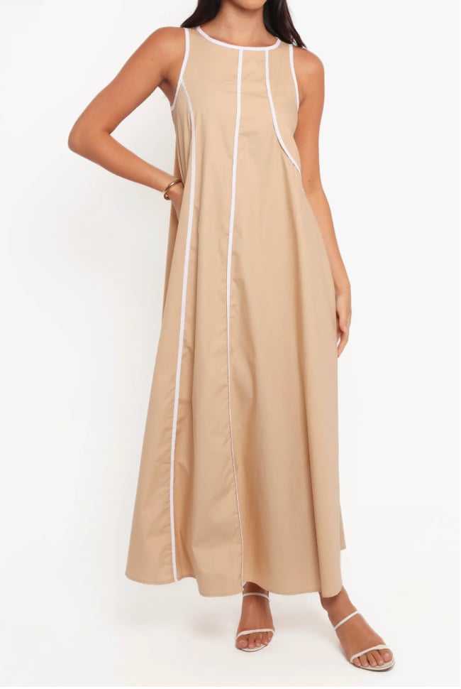 Contrast Piped Maxi Contrast Piped Maxi