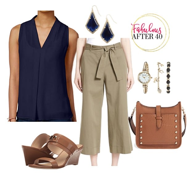 Culottes - Navy Top