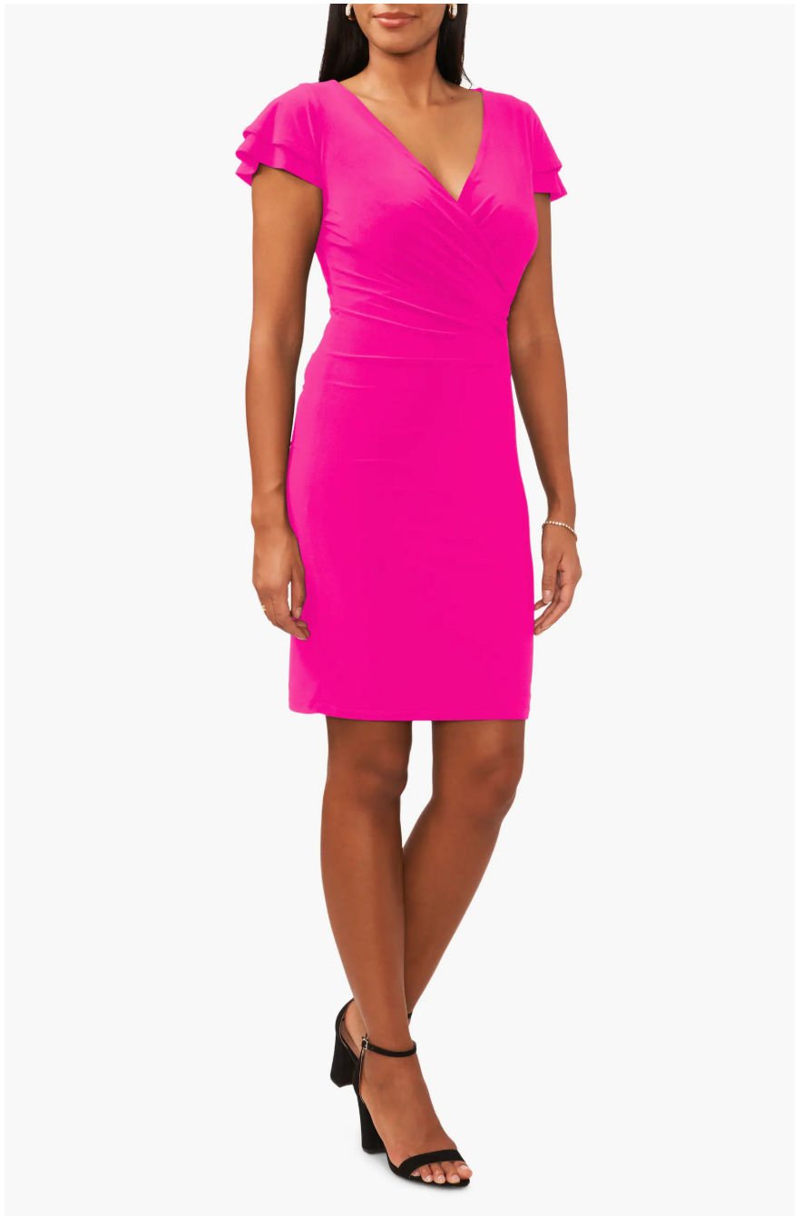 pink cocktail dress