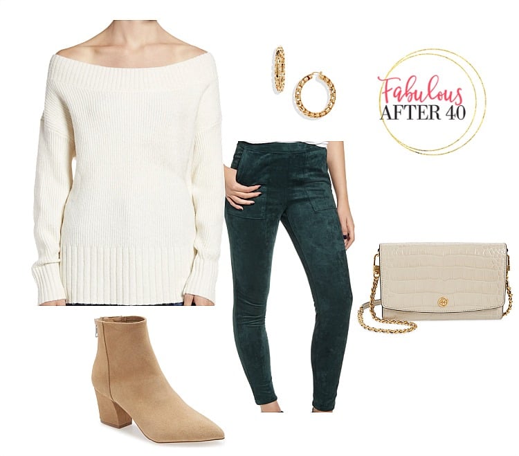 Best tops to wear with leather leggings - Green Suede Best tops to wear with leather leggings - Green Suede