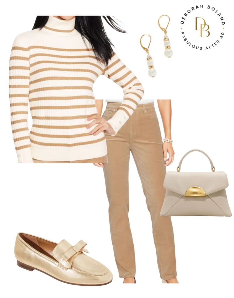 How to wear a turtlenecks - classic striped turtleneck