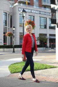 How to Style a Band Jacket with Casual Outfits | Fabulous After 40