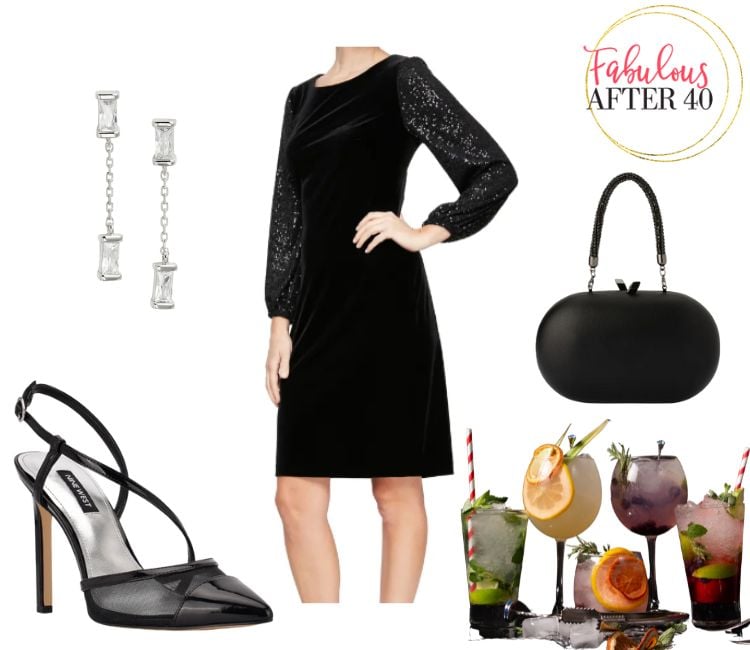 Velvet Cocktail Dresses - Black