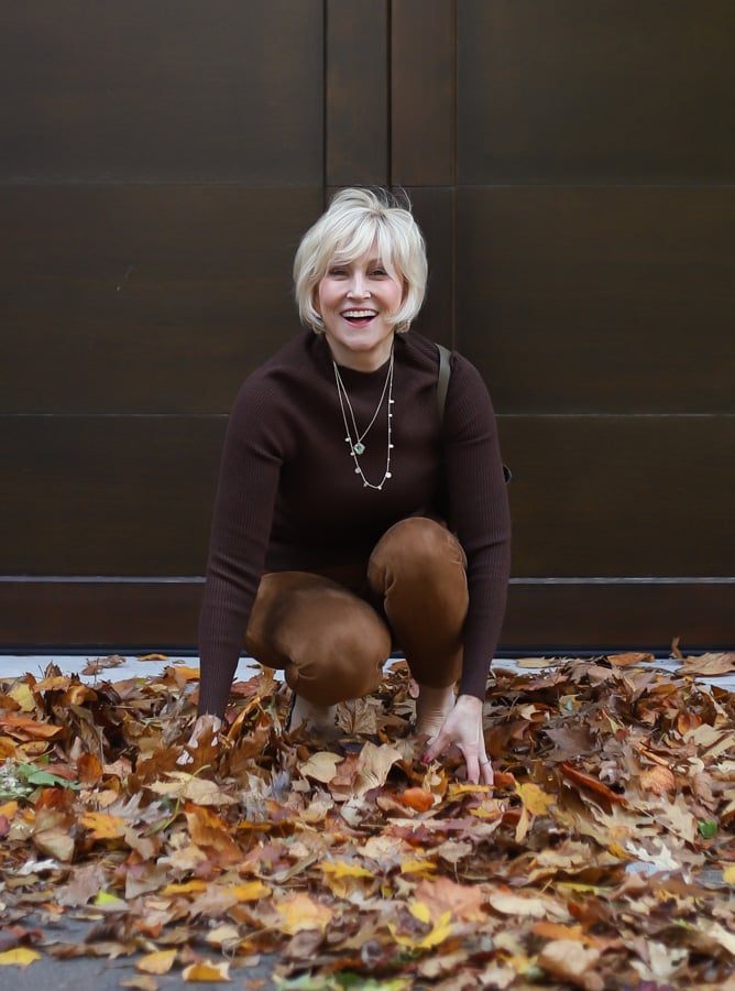 brown fall sweater
