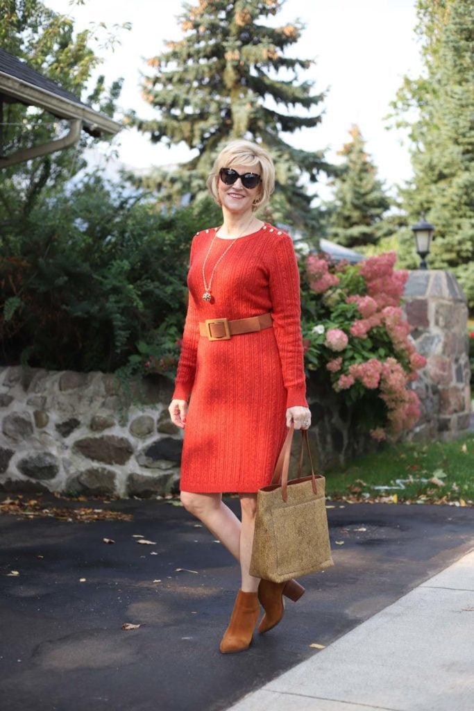 how to wear ankle booties with a dress