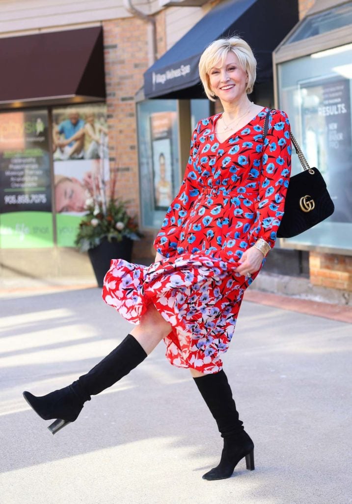 tall black suede boots Deborah Boland