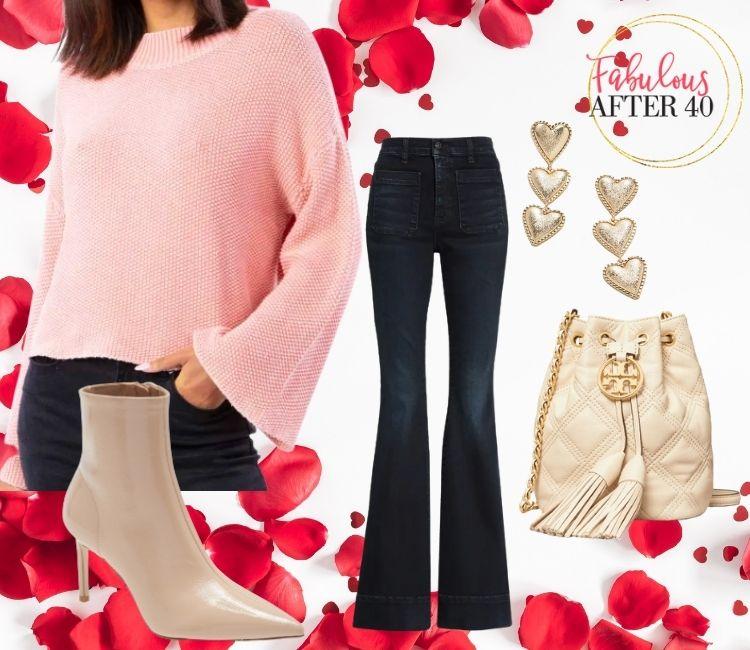 Valentines Day - Pink Bell Sweater