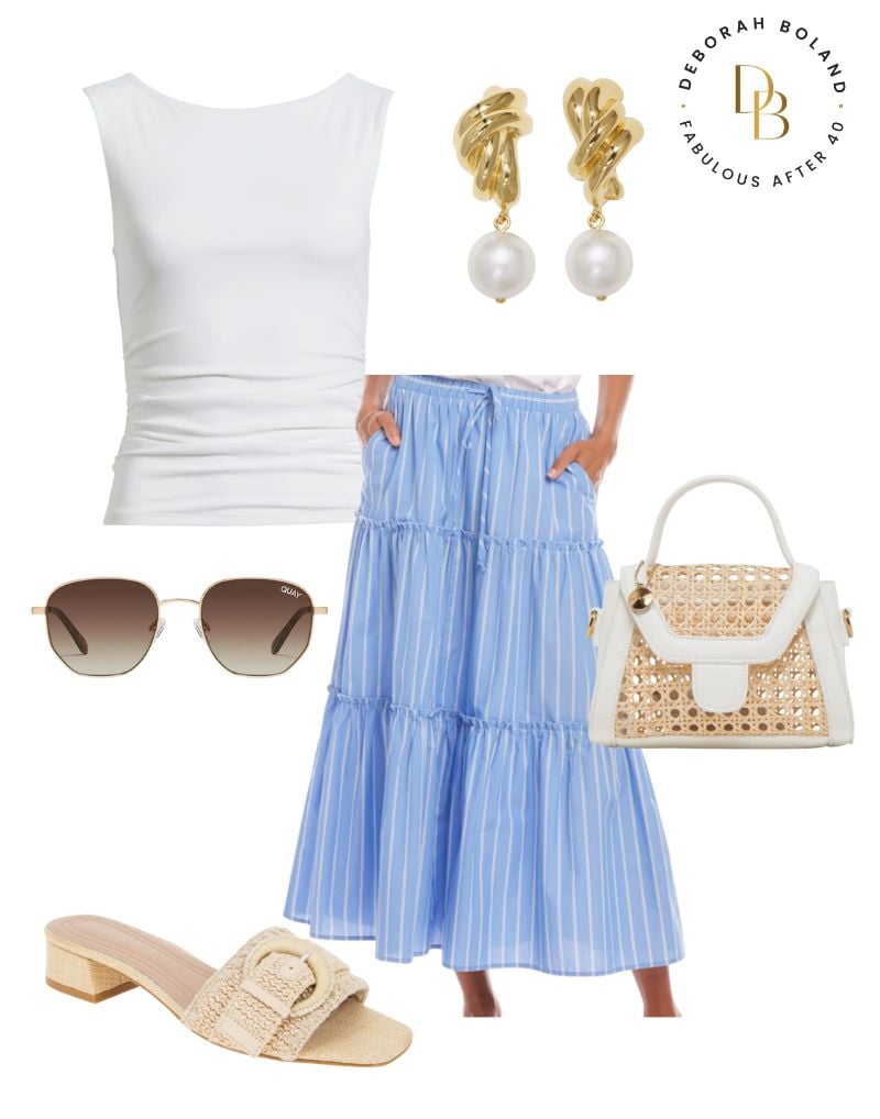 Long Tiered Skirt spring style