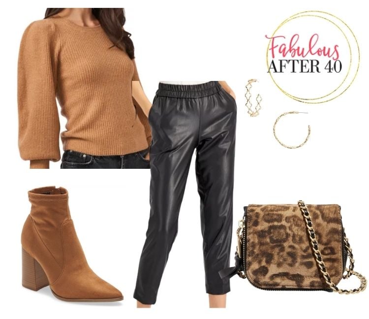 Leather Pants - Cropped joggers
