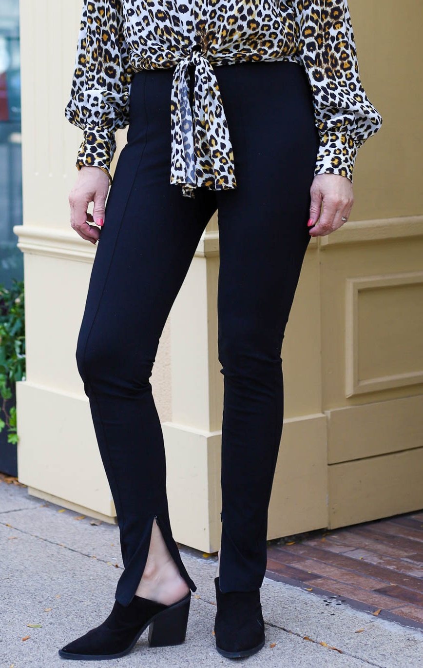 How to Wear Split Hem Pants