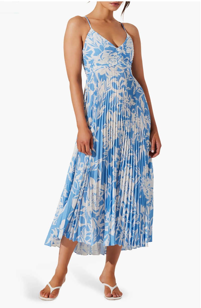 Modern Pleated Dress