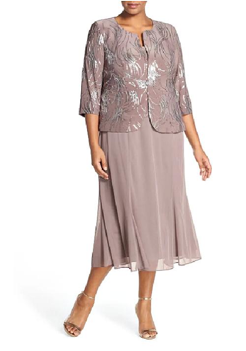 Slimming, Elegant Plus Size Mother Of The Bride Dresses