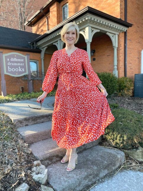 How Not To Look Frumpy in a Boho Maxi Dress - Fabulous after 40