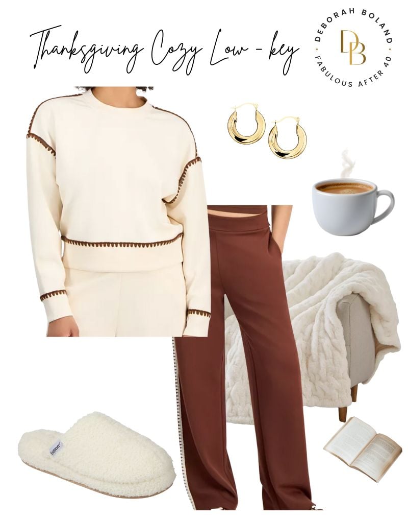 Thanksgiving cozy lounge set outfit
