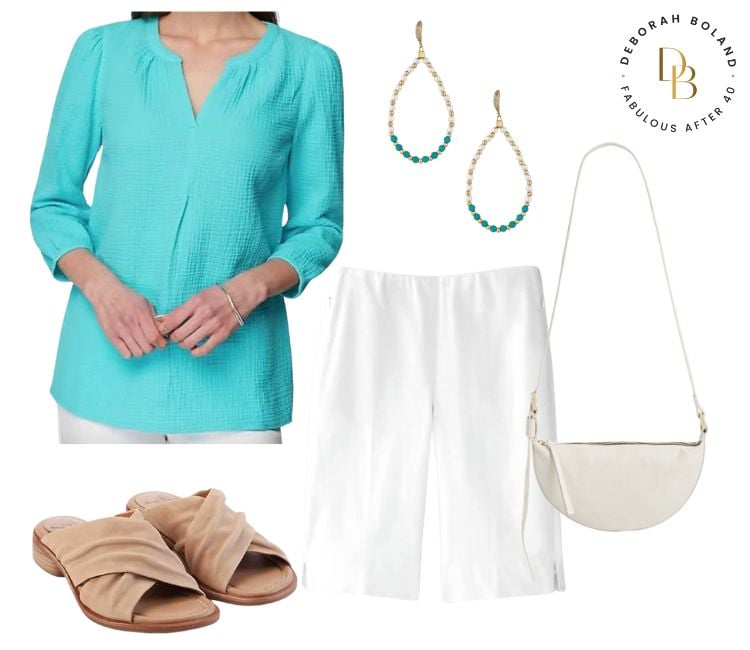jjill - teal top