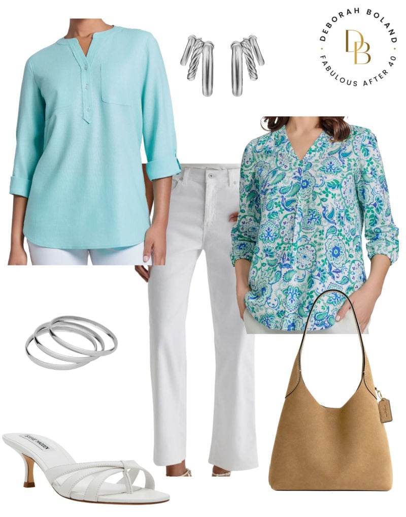 Long Tops with White Jeans