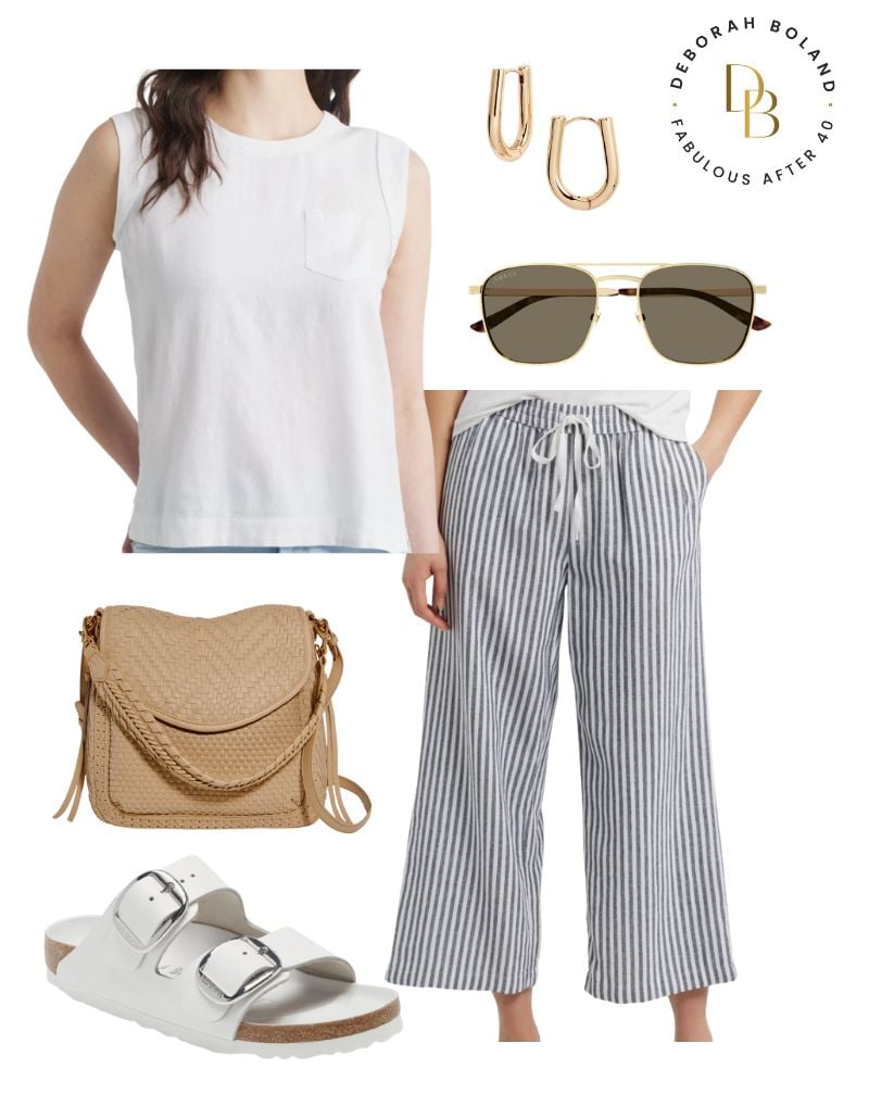 Cropped Linen Pants