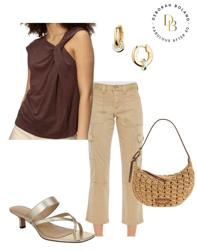 Summer Cargo Pants Outfits for Women Over 50