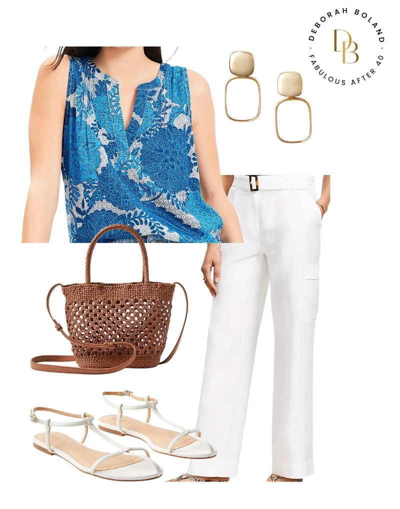 Summer Cargo Pants Outfits for Women Over 50