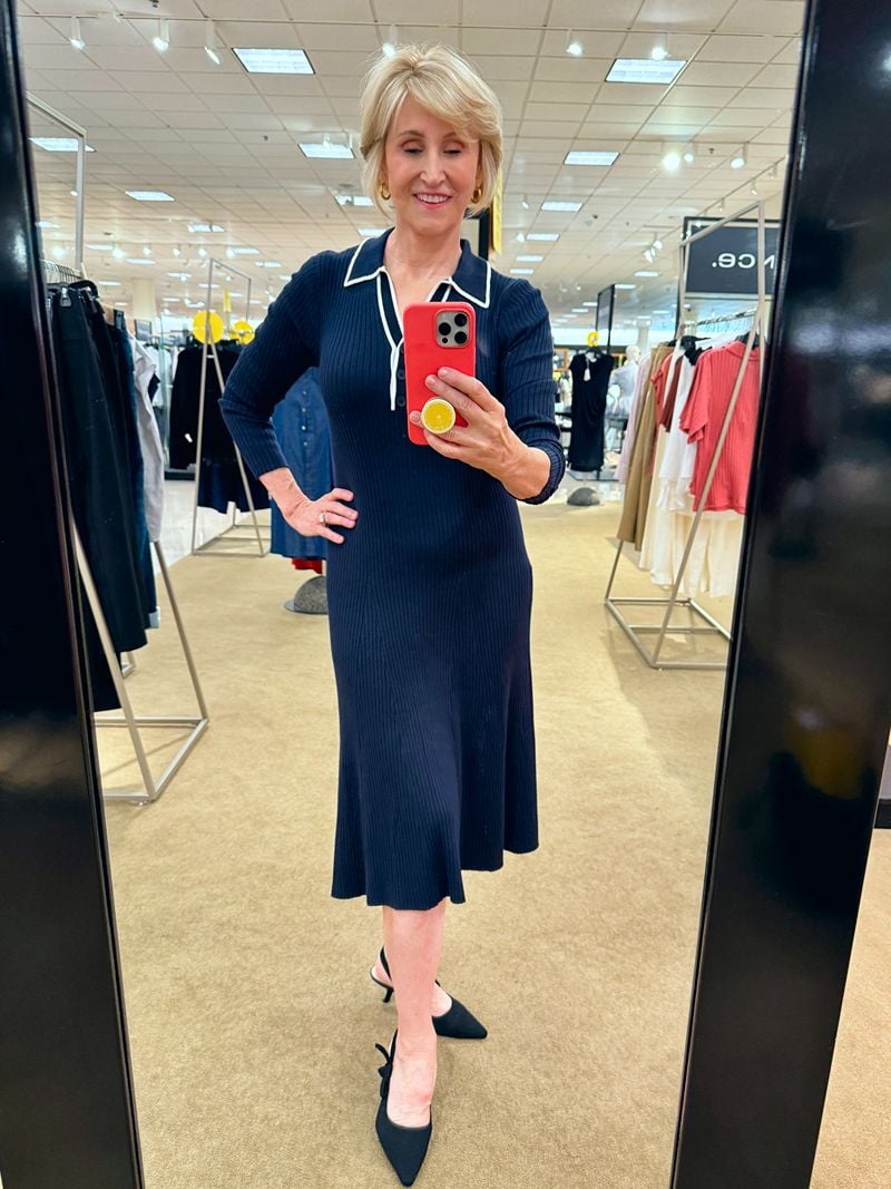 navy sweaterdress