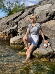 Multi-Button Sailor Short in Black (XS-XL) main image 1