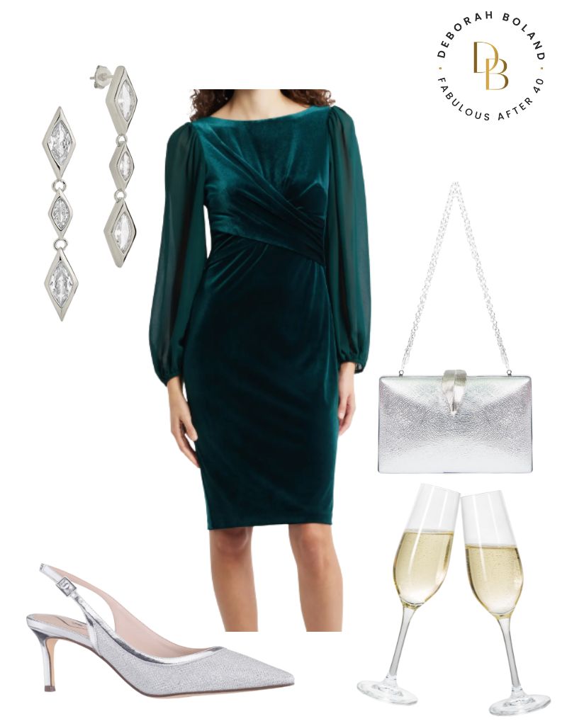 Velvet Dress - Green