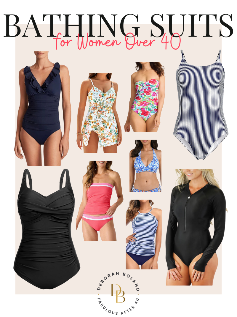 FLATTERING BATHING SUIT SWIMSUITS WOMEN OVER 40