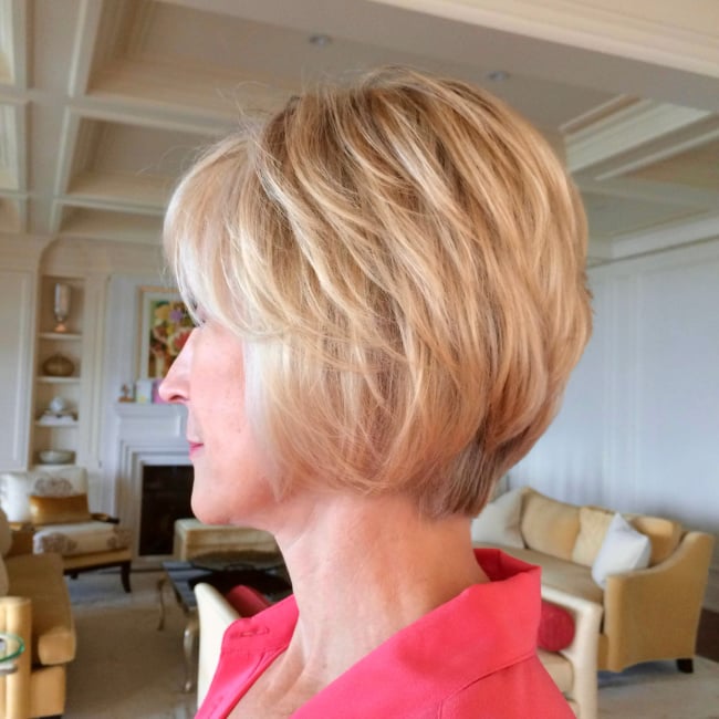 layered bob | Hair Trends for Women Over 40