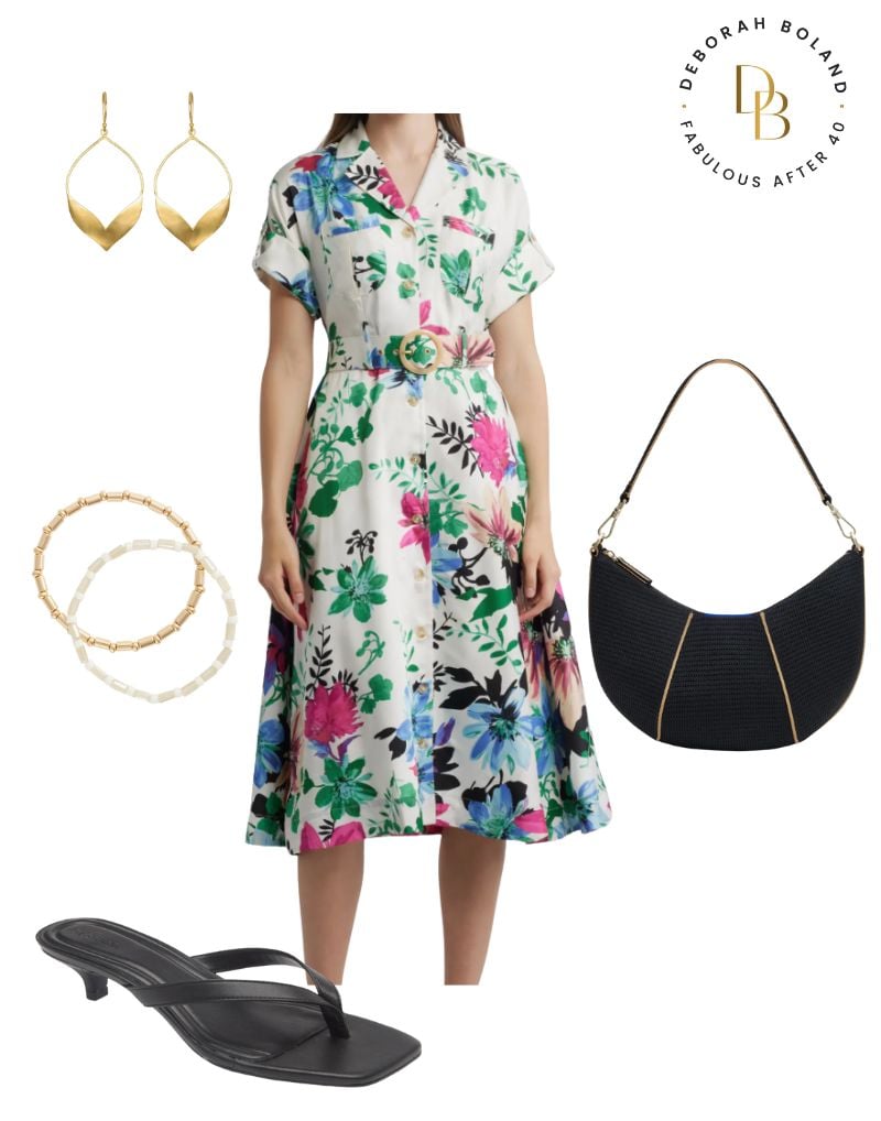 Graduation wear for mothers - floral midi dress