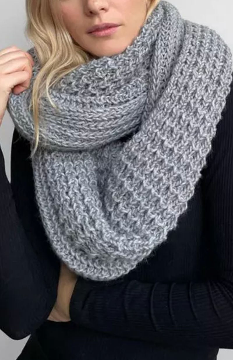 gray infinity scarf