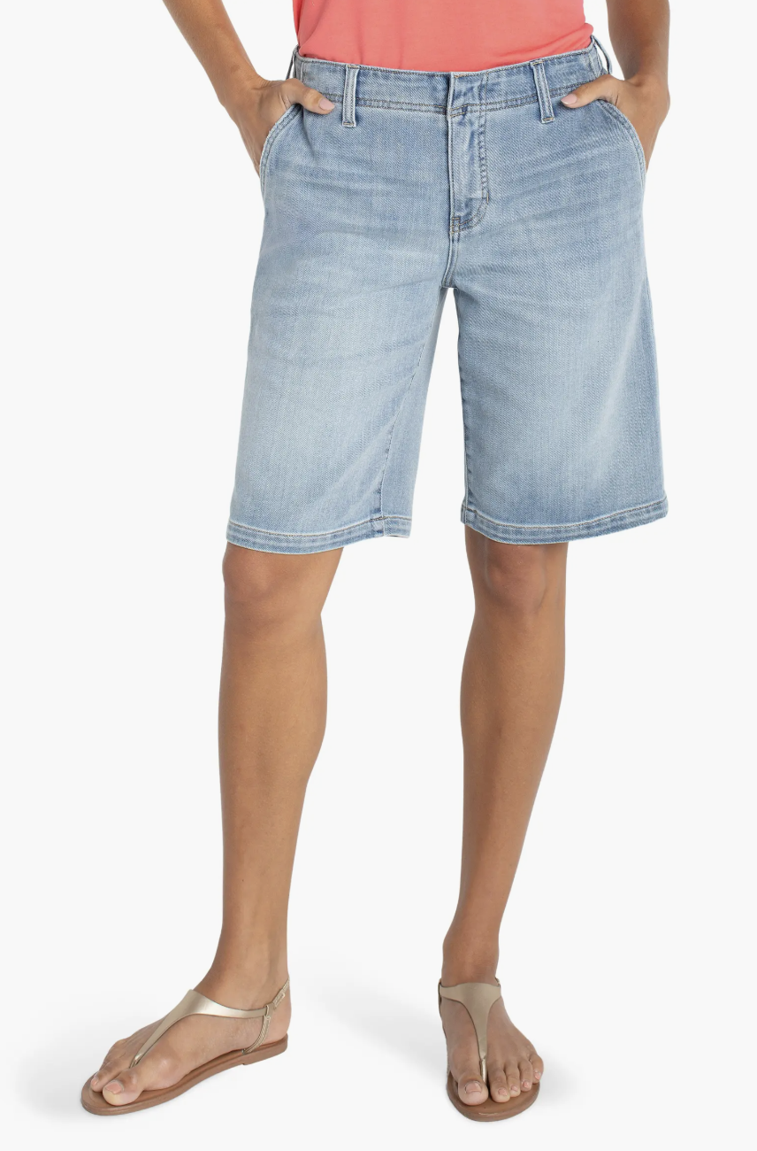 Liverpool Relaxed HIgh Waisted Denim shorts