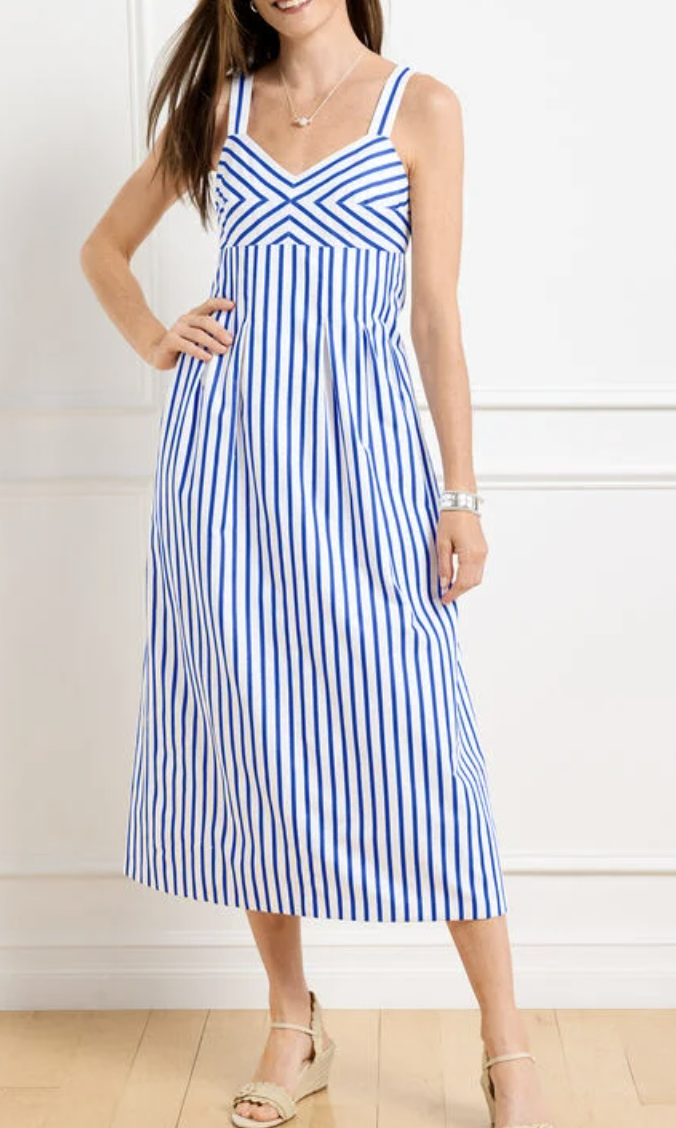 Striped Lightweight Midi Dress What to Wear in the South of France